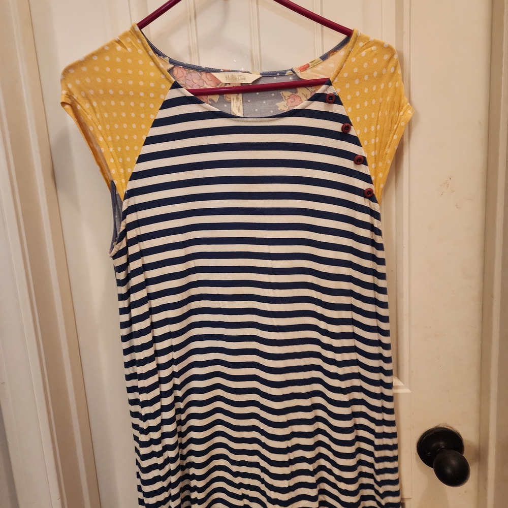 Matilda Jane Navy and Yellow Dress
